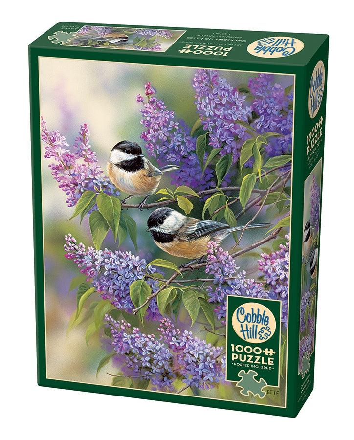 Chickadees and Lilacs - 1000 bitar