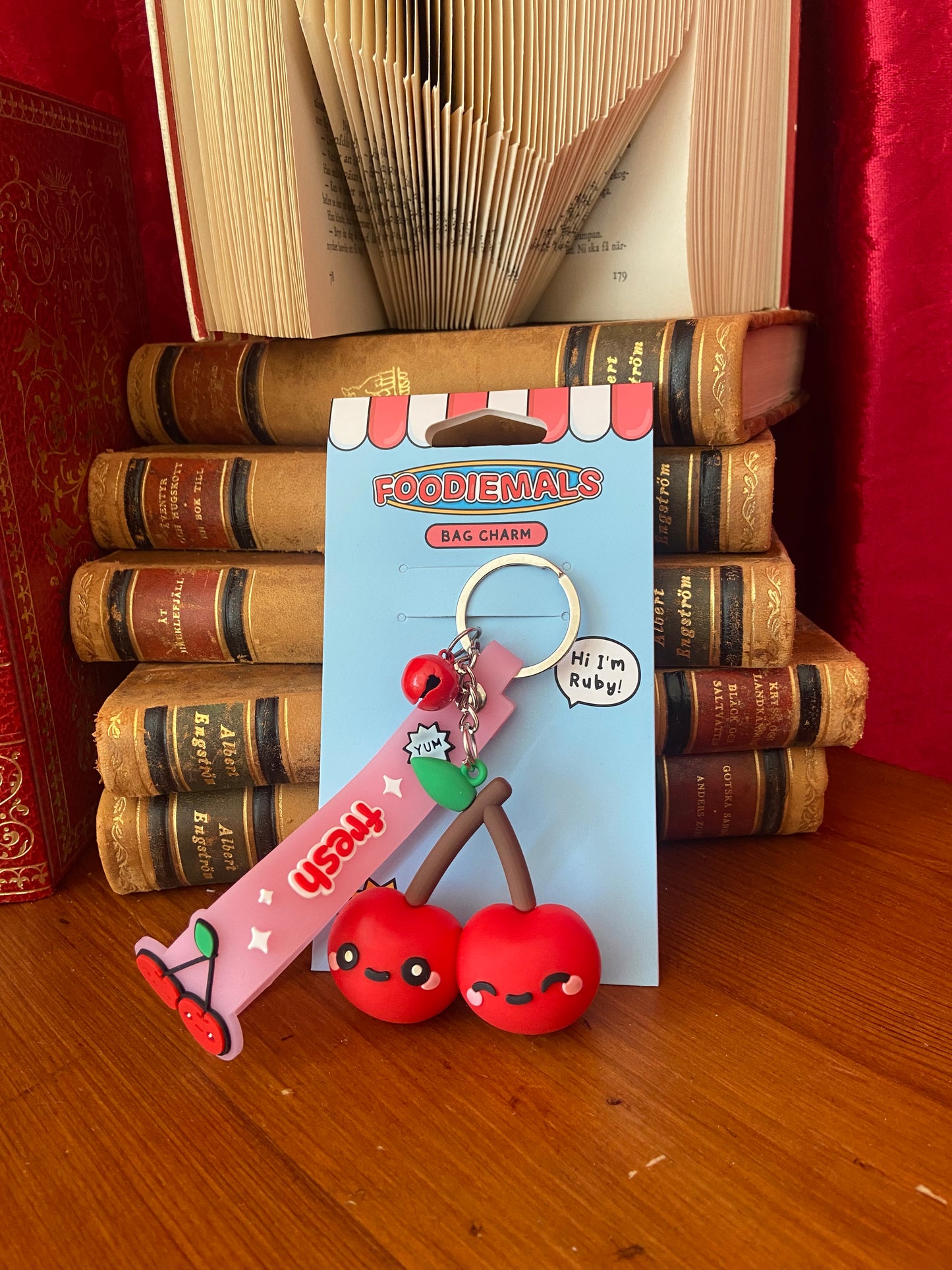 Bag charm, Ruby the Cherry