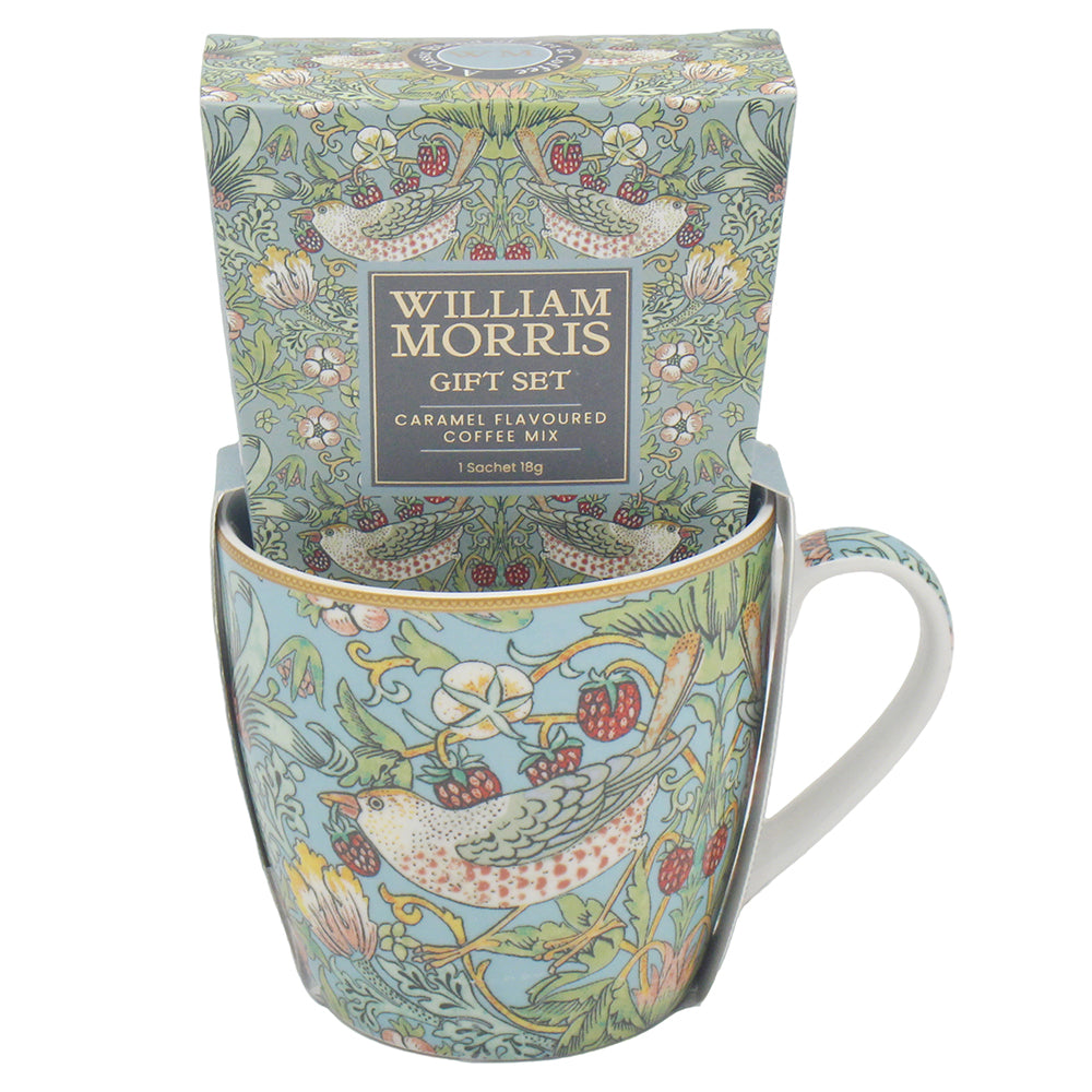 Morris Strawberry thief coffee gift set