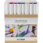 Illustration marker - standardfärger 48 pack