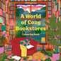 A world of cozy bookstores målarbok
