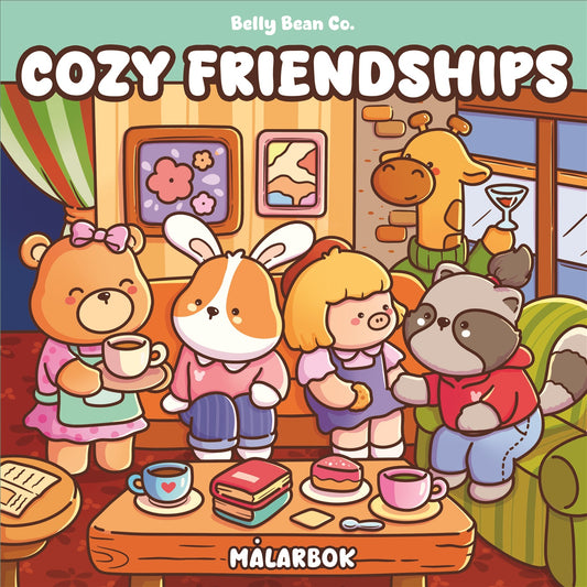 Cozy friendships målarbok