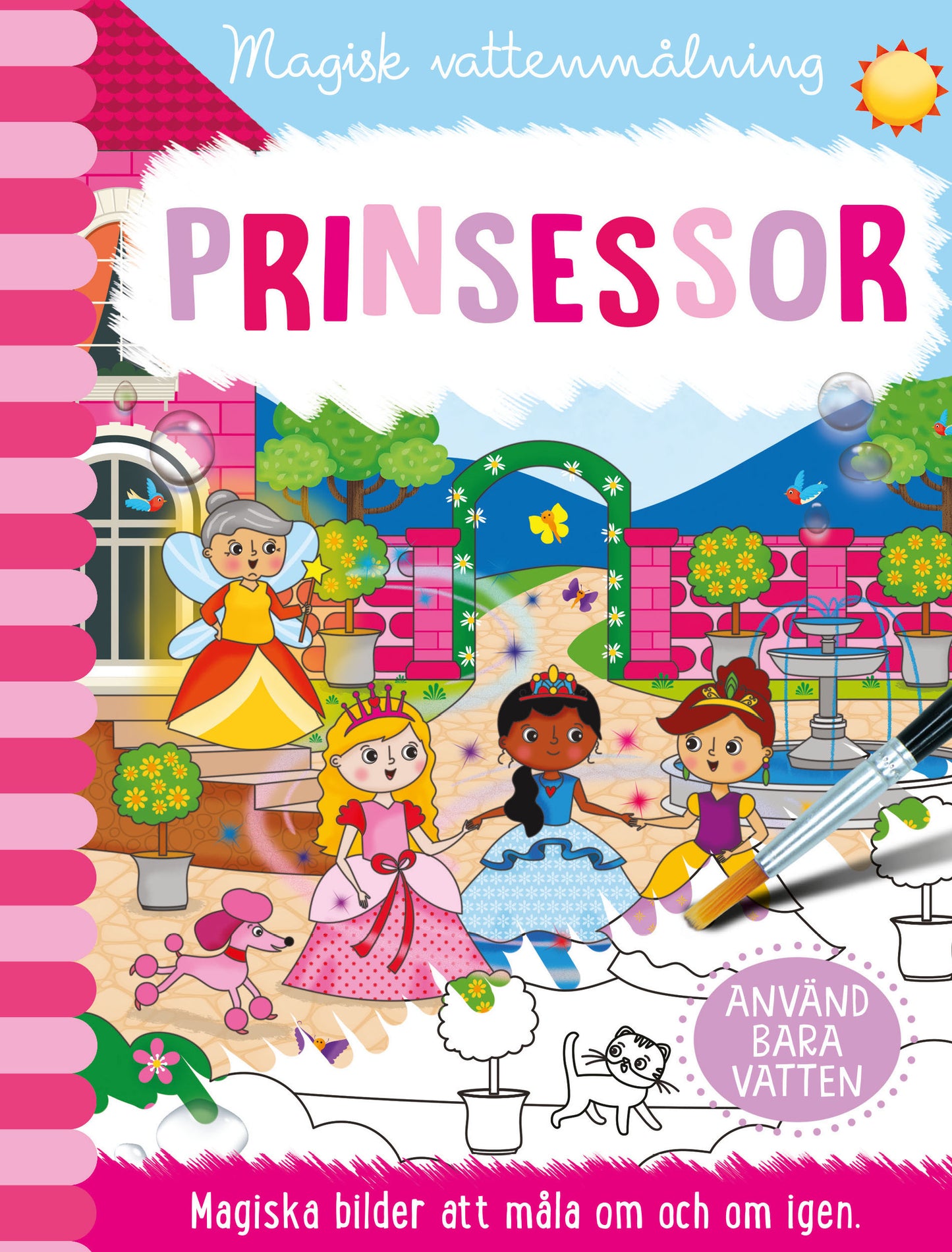 Magisk vattenmålning - Prinsessor