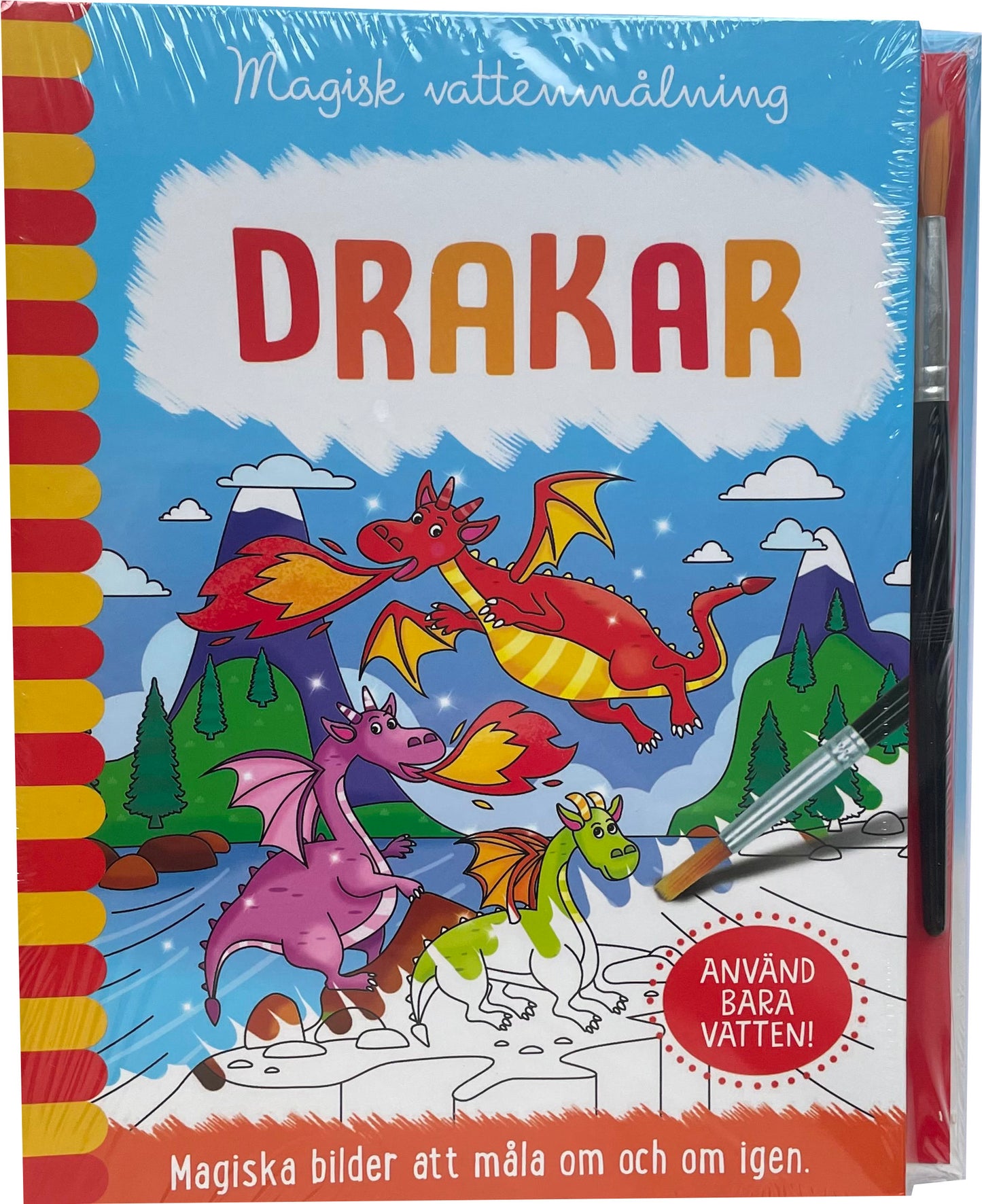 Magisk vattenmålning - Drakar