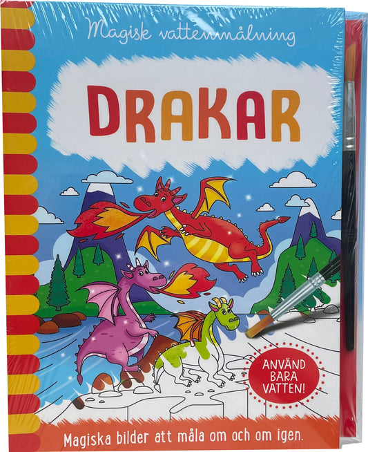 Magisk vattenmålning - Drakar