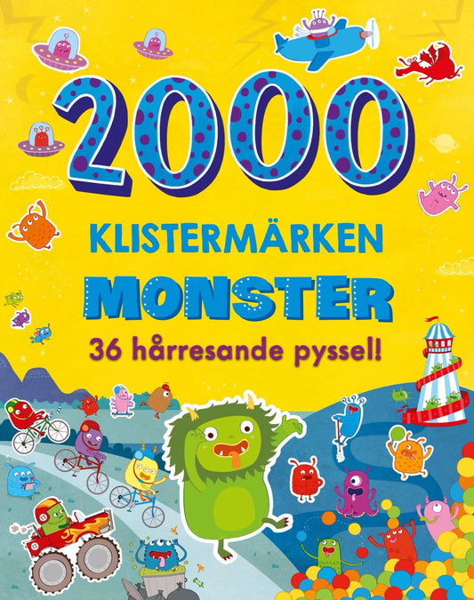 2000 klistermärken Monster - 36 hårresande pyssel
