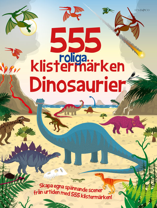 555 roliga klistermärken Dinosaurier