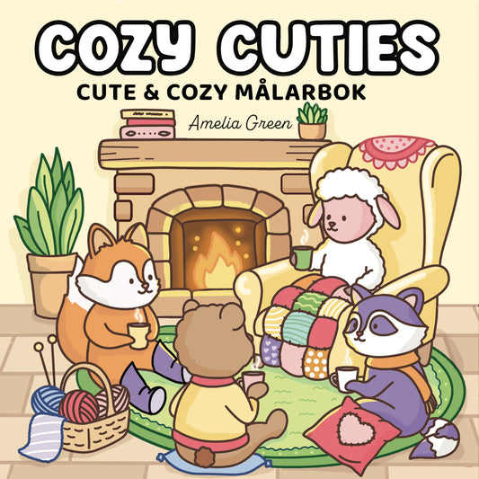 Cozy cuties målarbok
