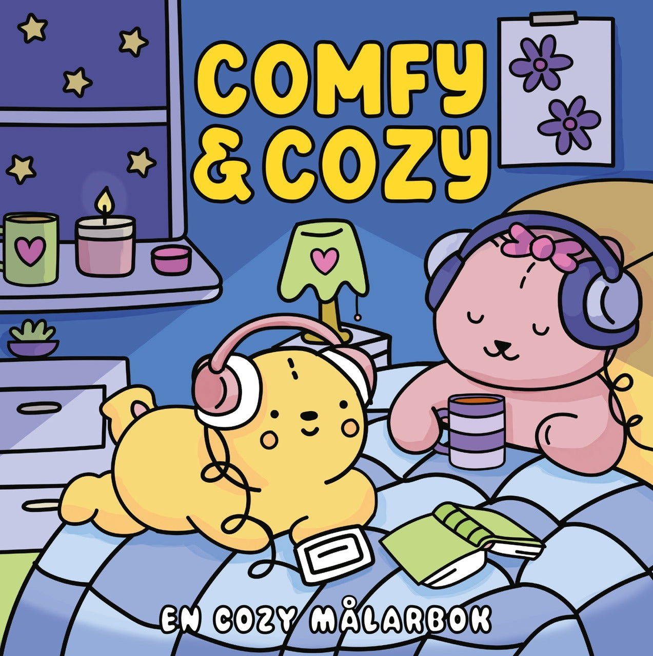 Comfy & cozy målarbok