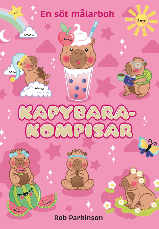 Kapybarakompisar målarbok