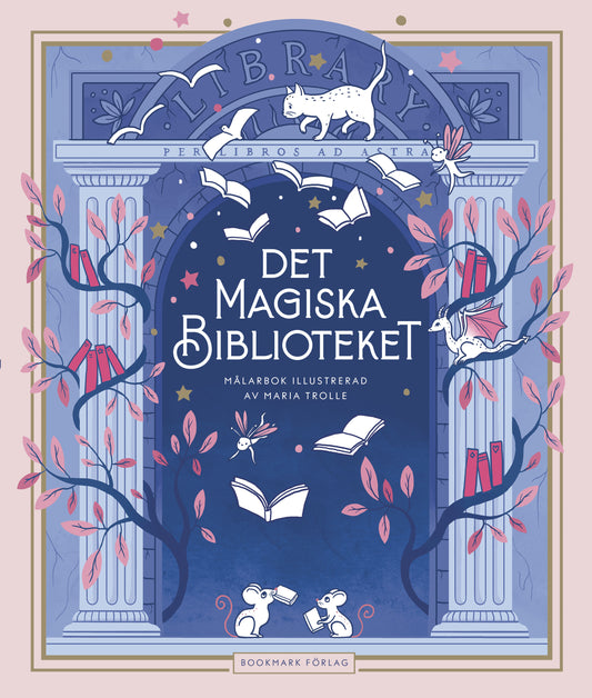 Det magiska biblioteket målarbok