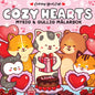 Cozy hearts målarbok