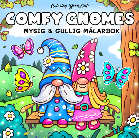 Comfy Gnomes målarbok