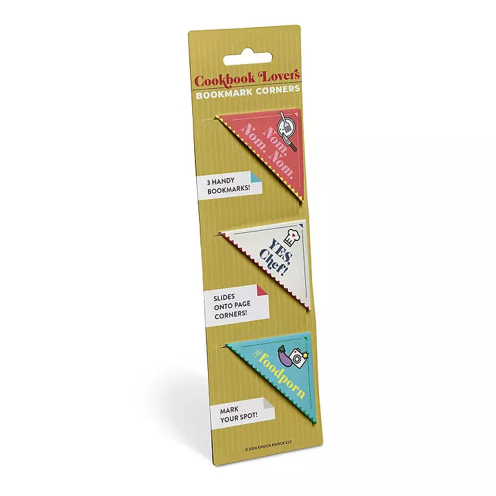 Bookmark corners cookbook