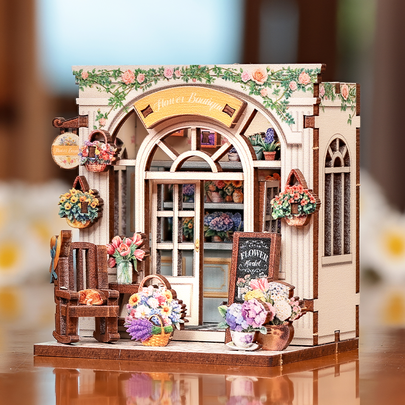 DIY Book nook kit mini-Flower boutiqe