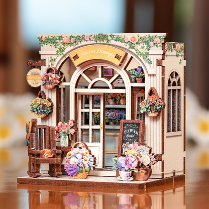 DIY Book nook kit mini-Flower boutiqe