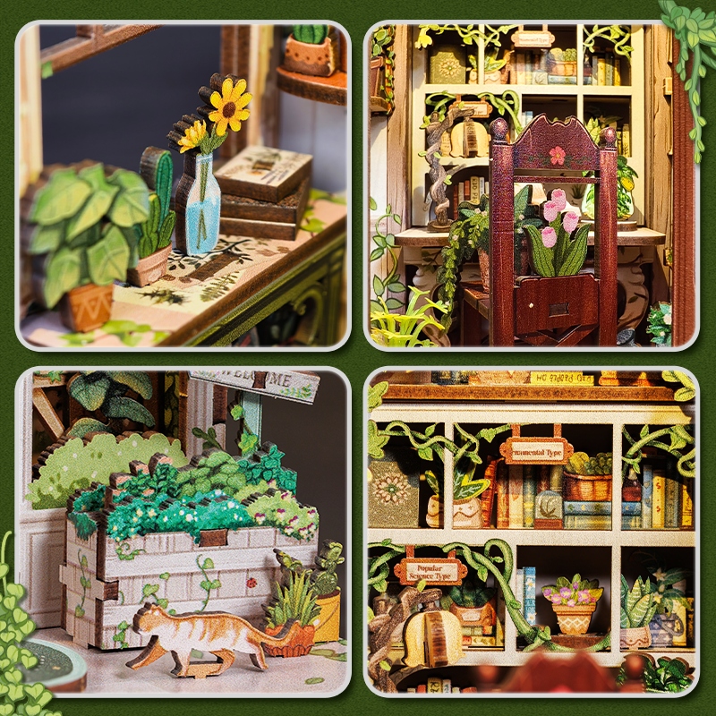 DIY Book nook kit-Green life bookshop