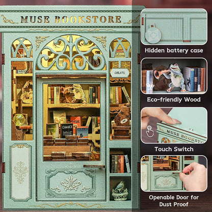 DIY Book nook kit-Muse bookstore