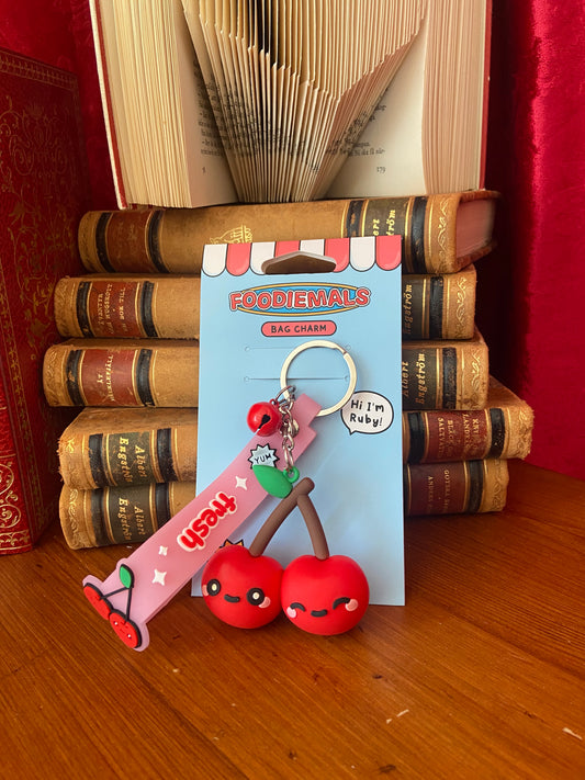 Bag charm, Ruby the Cherry