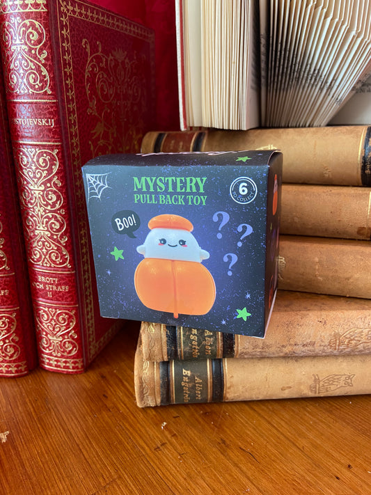 Mystery spooky pull back toy