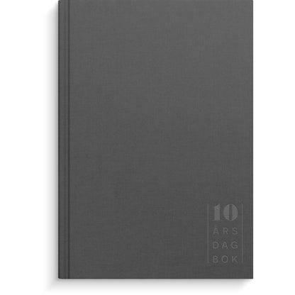 Dagbok 10 år grå