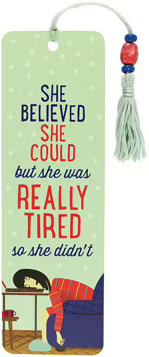 Beaded Bookmark She Was Really Tired