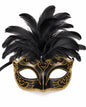 Eye mask black and gold